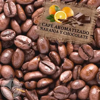 Café sabor chocolate naranja